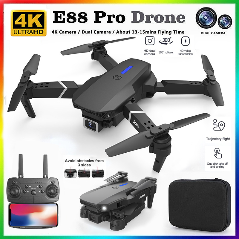 Drone Rc Foldable - Nouveau Drone RC Professionnel E88 2026