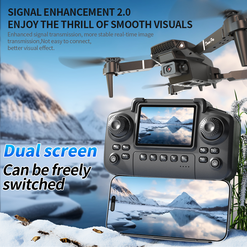Drone Rc E88 Pro - Drone pliable E88 Pro avec double