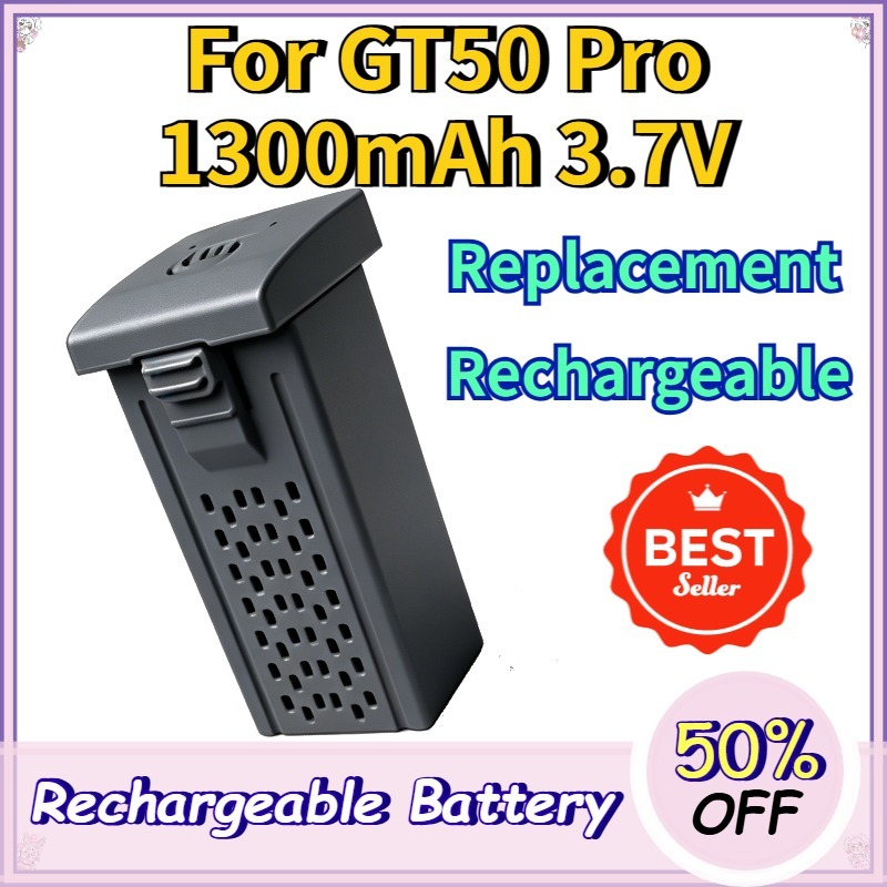 Drone Rc Gt50 - Batterie Lipo de remplacement 1300mAh 3.7V