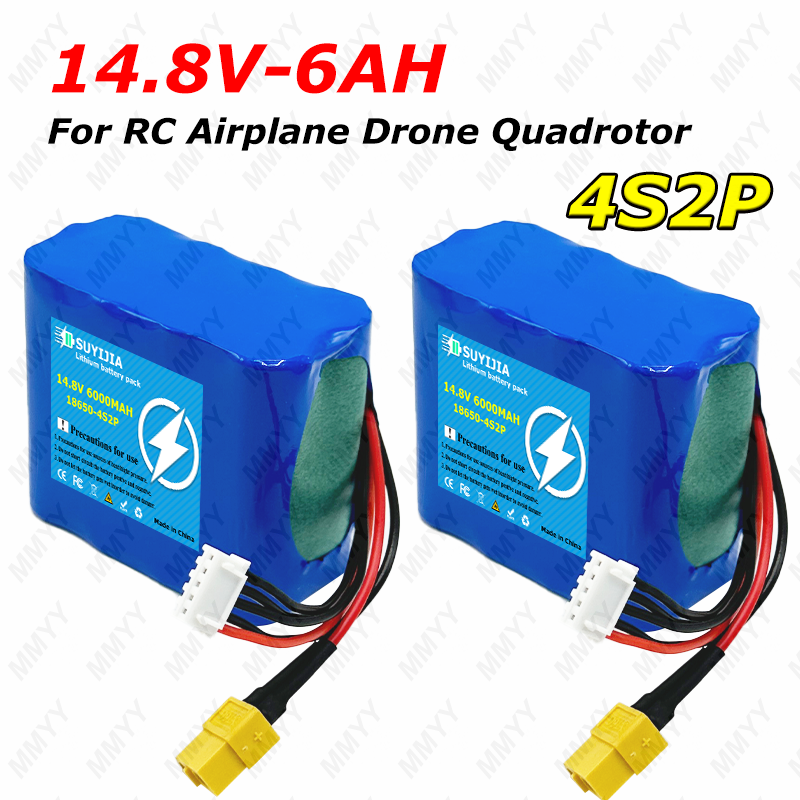 Drone Xh2 Rc - Batterie au Lithium 14.8V 6000mAh, 4S2P,
