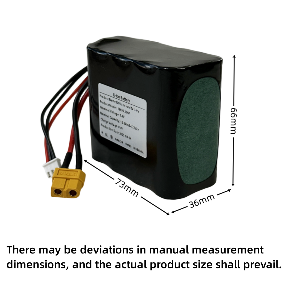 Drone Xh2 Rc - Batterie Li-ion Rechargeable 7.4V 12.8Ah pour