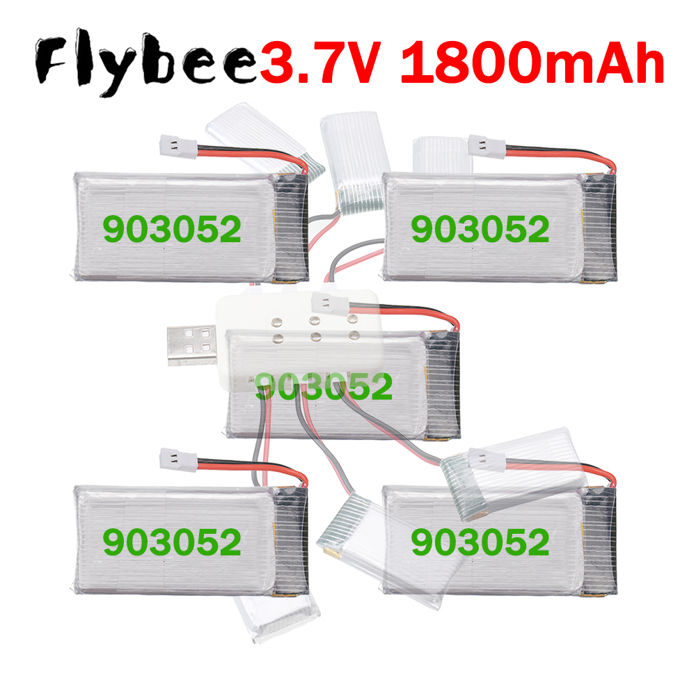 Drone Xh2 Rc - Batterie Lipo 1800mAh 3.7V 903052 améliorée