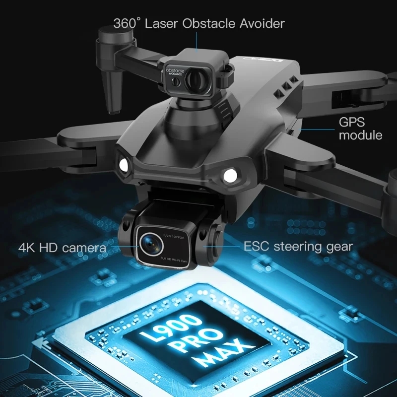 Drone GPS L900 Pro MAX 4K prof - Drone Rc Foldable avis et prix