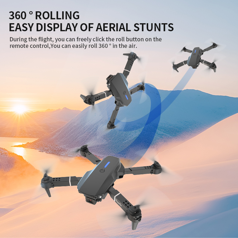 Drone pliable E88 Pro avec dou - Drone Rc E88 Pro avis et prix