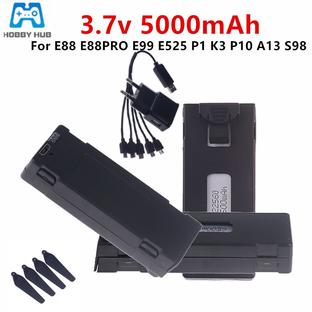 Batterie Li-ion Rechargeable 3 - Drone Rc E88 Pro avis et prix