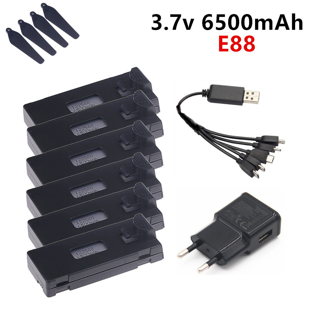 Batterie Lipo 3.7V 6500mAh pou - Drone Rc E88 Pro avis et prix