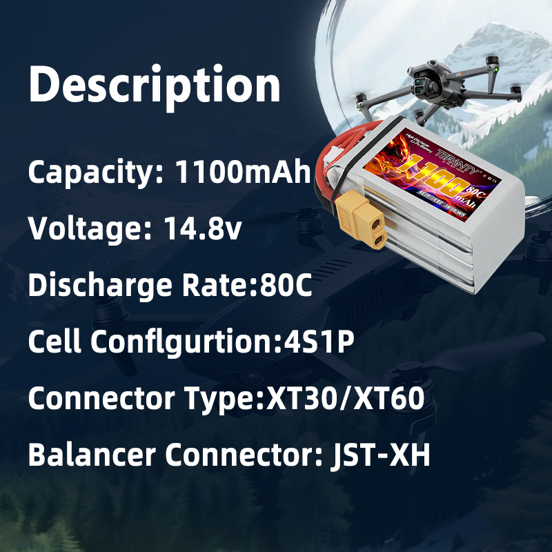 TERANTY – batterie Lipo 4S 110 - Drone Rc Board avis et prix