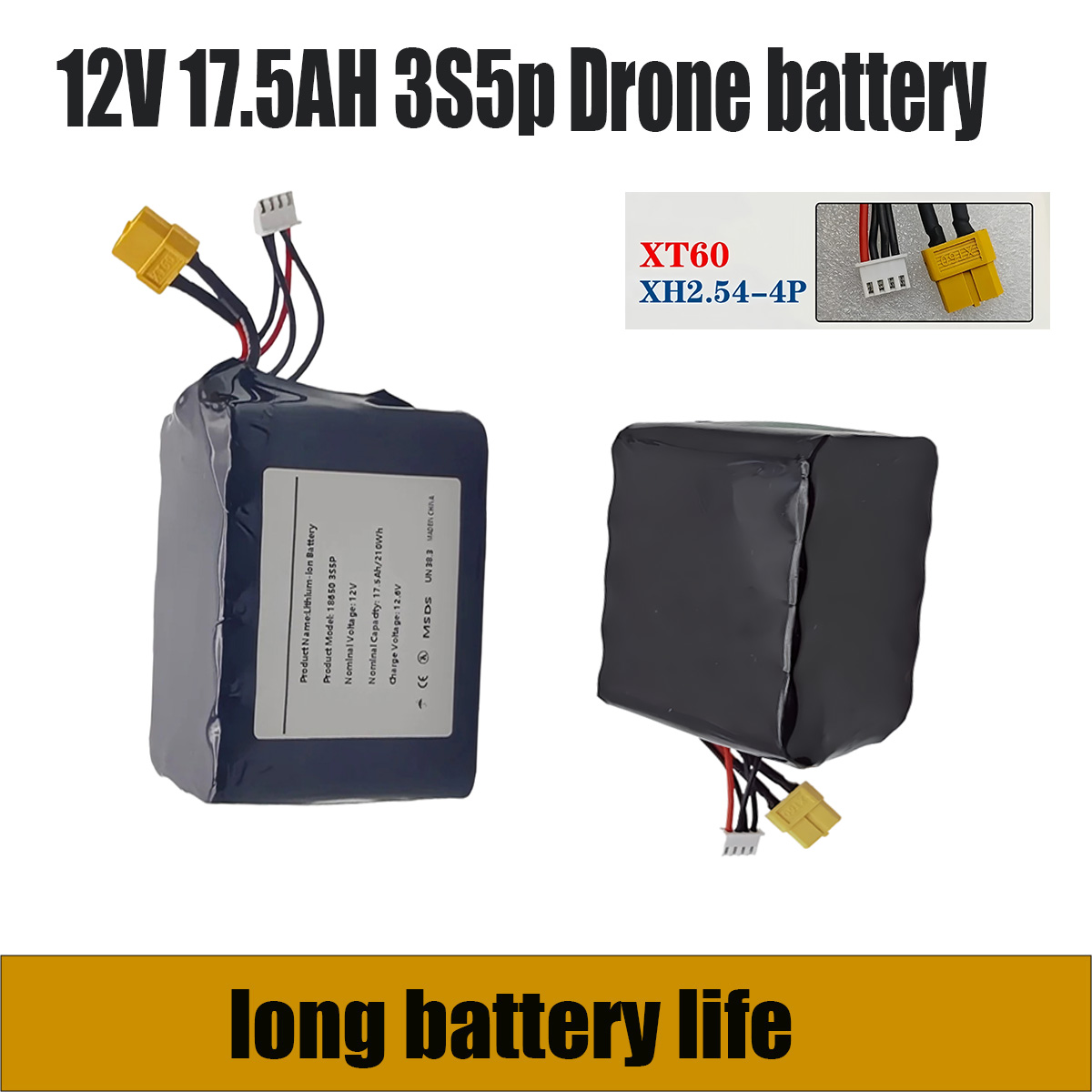 Batterie Li-ion 12V 17,5 ah 3S - Drone Xh2 Rc avis et prix