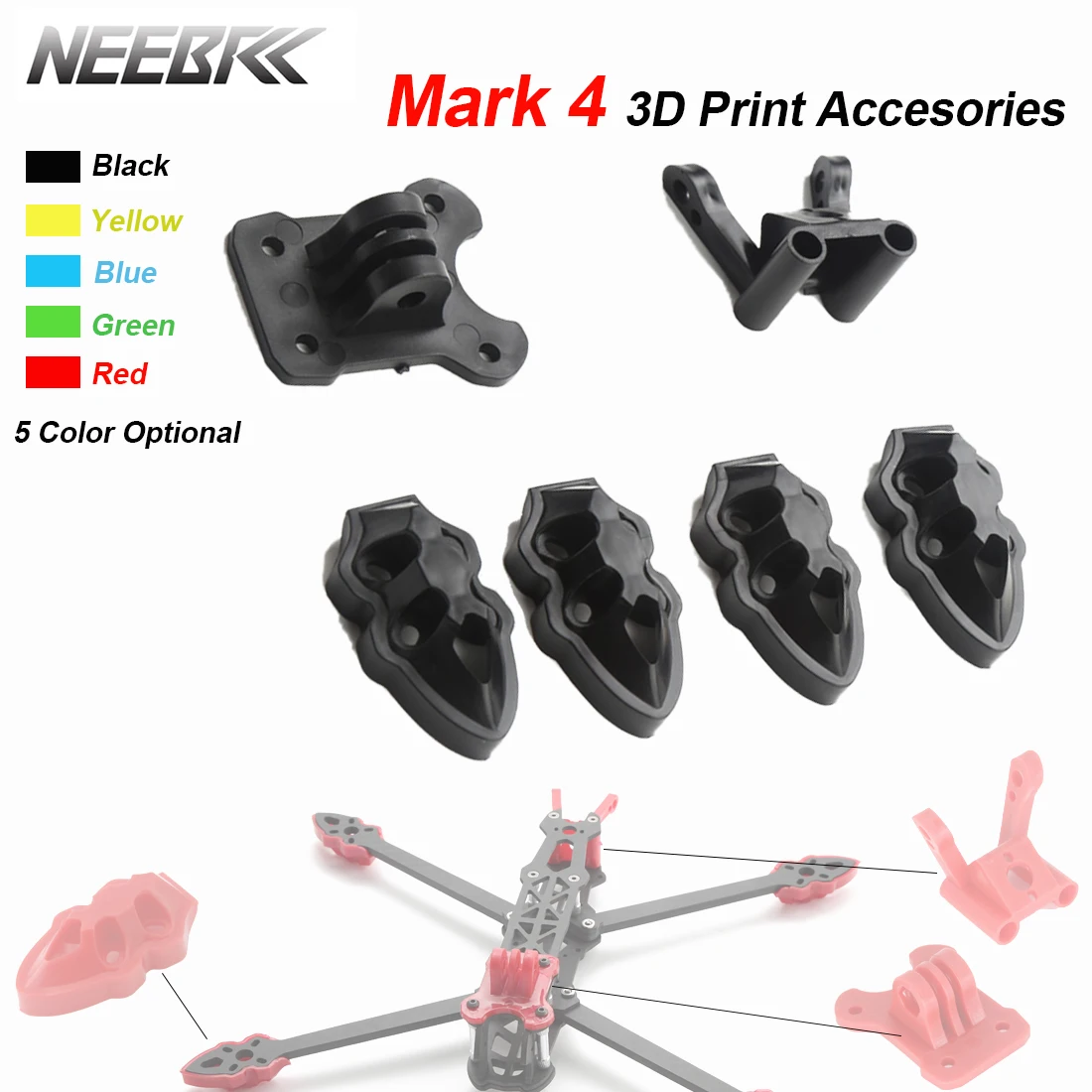 Neebrc RC Quadcopter FPV Drone - 3D Printed Drone Part avis et prix
