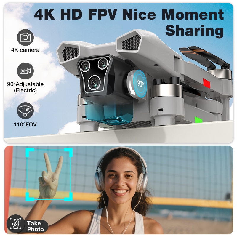 NOUVEAU Drone L017 Pro Brushle - Drone Rc Foldable avis et prix