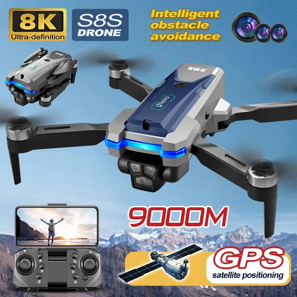 Drone GPS S8S 5G Wifi 8K HD po - Drone Rc Foldable avis et prix
